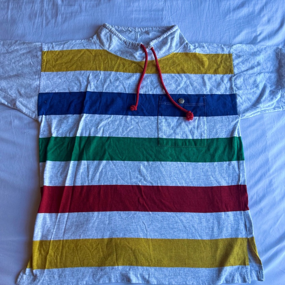 Jordache Multicolor Striped Short Sleeve Tee